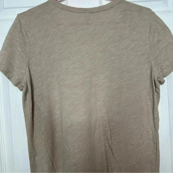 Black  Bow T-Shirt V-Neck Greyish Brown Size Large - Picture 15 of 16